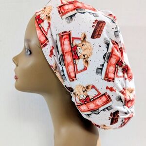 Cows, Valentines, Euro Style Scrub Cap, Scrub Cap, Chemo Cap